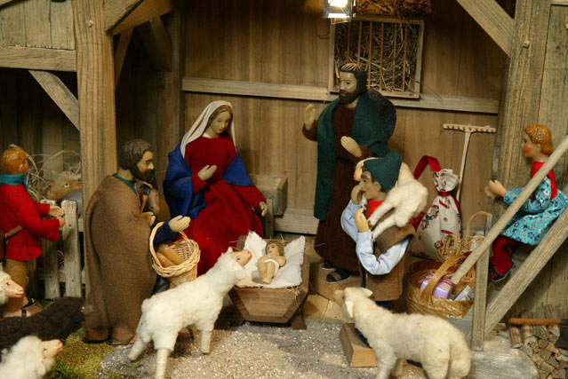 Große Krippe, Detail