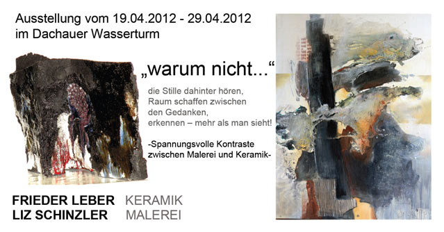 Einladungs-Karte zur Ausstellung &quot;warum nicht...&quot;