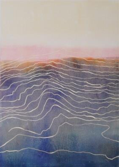 Gisela-Birkenthal-Die-Tiefe-70-x-50-Holzdruck