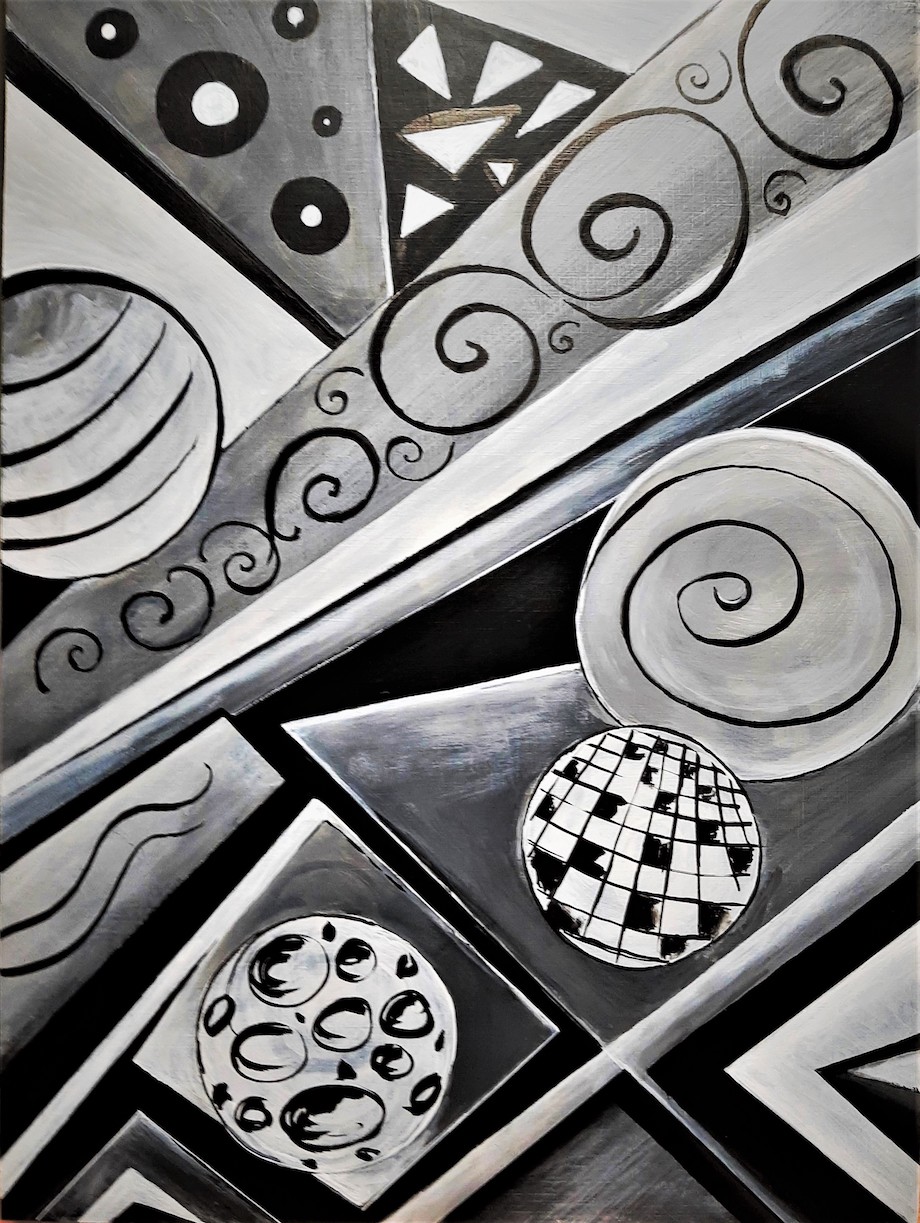 Nr. 48 Studie in Scharz Weiss